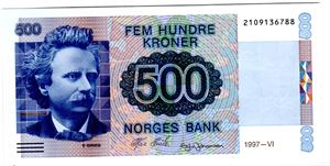 500 kroner 1997 Kv.0