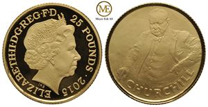 25 pund 2015. Churchill. Proof