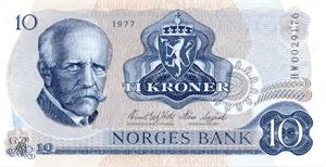 10 kroner 1977 HW erstatning