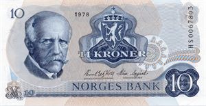 10 kroner 1978 HS erstatning