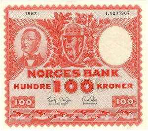 100 kroner 1962 I.1235307. Kv.01