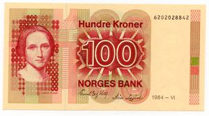 100 kroner 1984