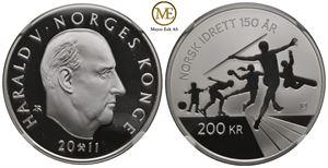 200 kroner 2011. Jubileum. PF 70 Ultra Cameo