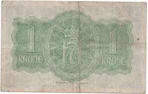 1 krone 1942 A.643022. London Utg. Kv.1/1-