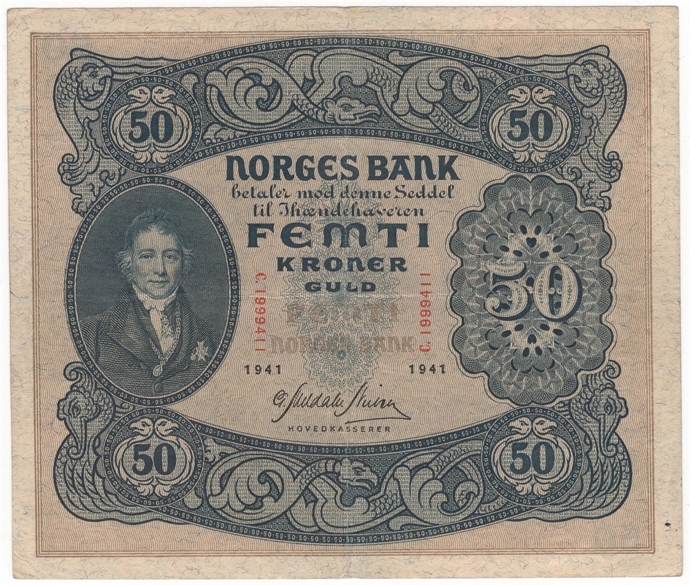 50 kroner 1941 C.1999411. Kv.1/1+