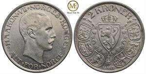 2 kroner 1913 Haakon VII. Kv.01