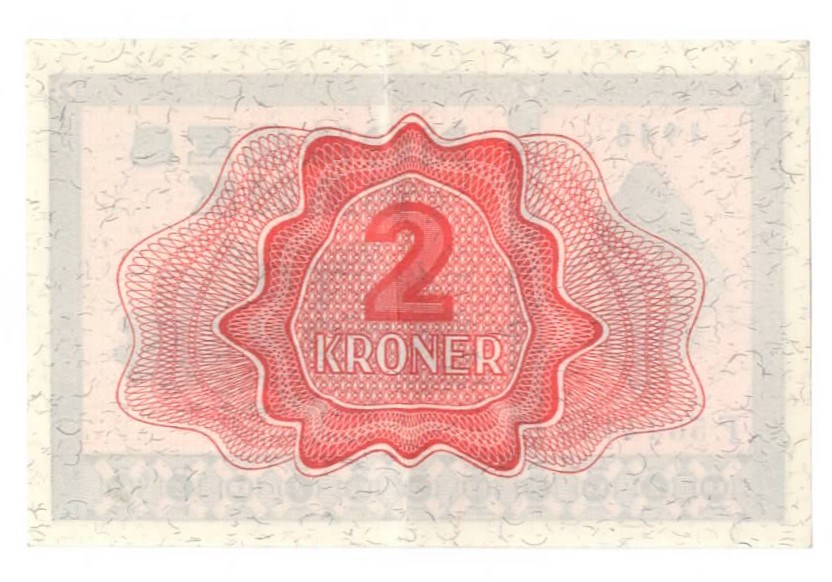 2 kroner 1948 F kv. 0/01
