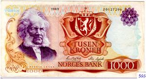 1000 kroner 1983 Z 0-million erstatning Kv.1/1-