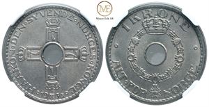 1 krone 1936 Haakon VII. Kv.0/01