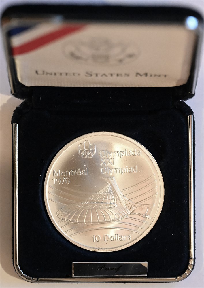 Canada 10 dollars Montreaol 1976 kv. Proof