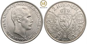 2 kroner 1917 Haakon VII. Kv.01