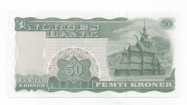 Norge 50 kroner 1977 I kv. 0