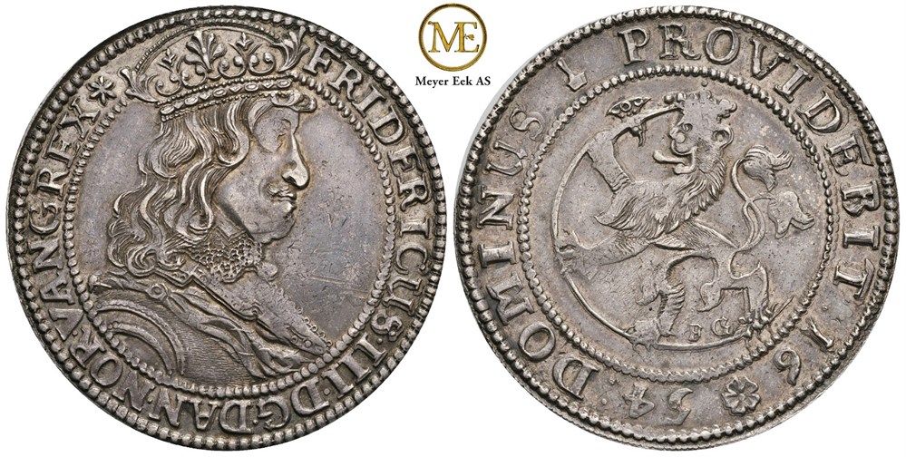 Speciedaler 1654 Frederik III. Kv.01