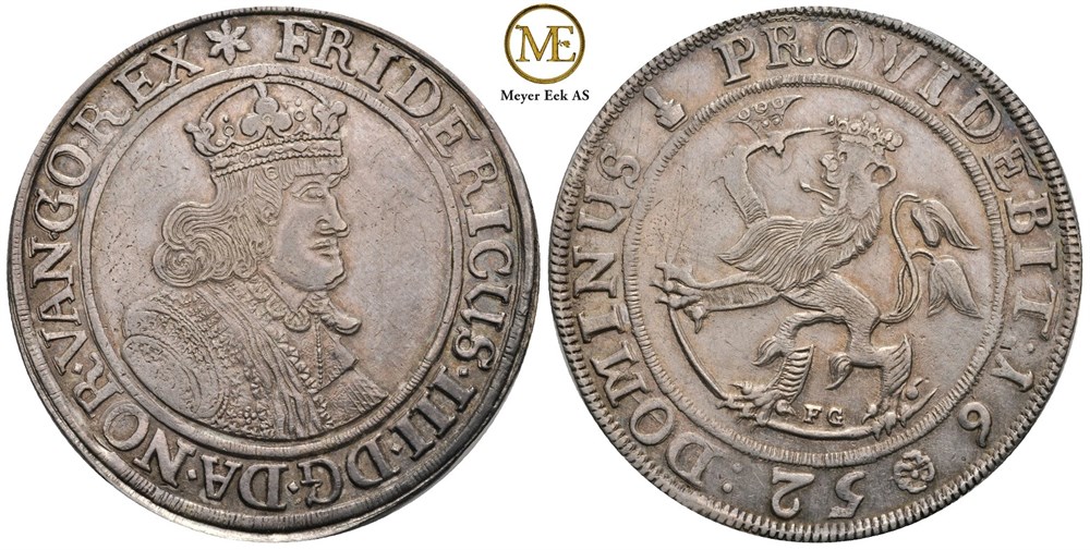Speciedaler 1652 Frederik III. Kv.1+/01
