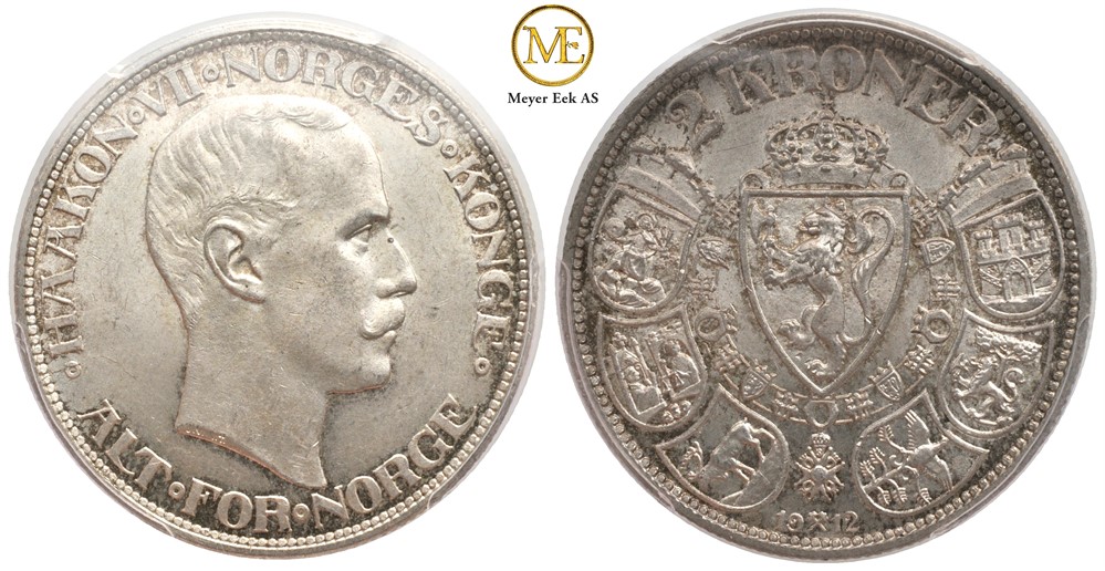 2 kroner 1912 Haakon VII. Kv.0