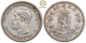 50 øre 1904 Oscar II. Kv.1+