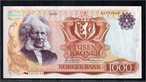 1000 kroner 1975 A kv. 1+