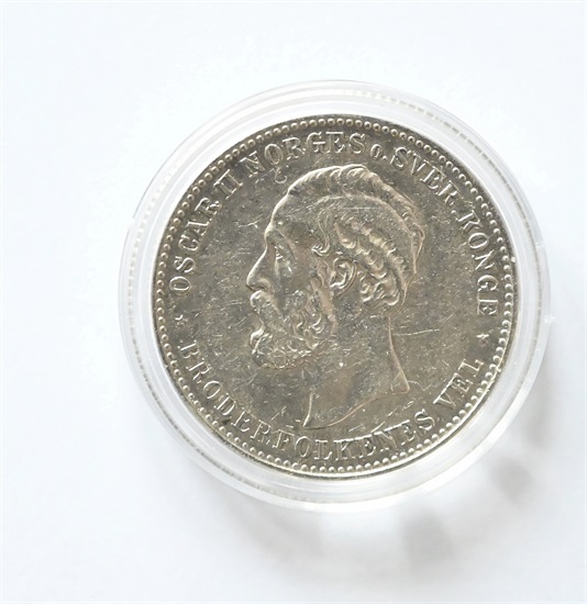 Norge 2 kroner 1894 kv. 1/1+