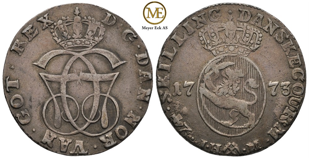 24 skilling 1773 Christian VII. Kv.1+