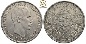 2 kroner 1912 Haakon VII. Kv.01