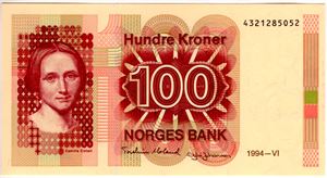 100 kroner 1994 Kv.0