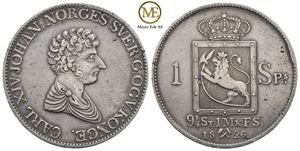 Speciedaler 1826 Carl XIV Johan. Kv.1+