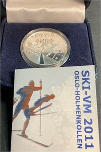 200 kr 2011 Ski VM sølv proof