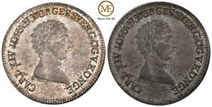 1/2 speciedaler 1824 Carl XIV Johan. Kv.0