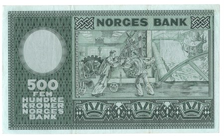 500 kroner 1972 A.4453604. Kv.1