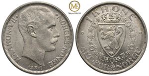 1 krone 1917 Haakon VII. Kv.0