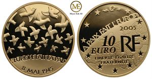 10 euro gull Frankrike 2005. Proof