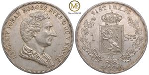 Speciedaler 1844 Carl XIV Johan. Kv.0/01