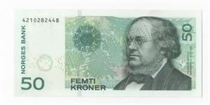 50 kroner 2003 specimen m/seddelnr.