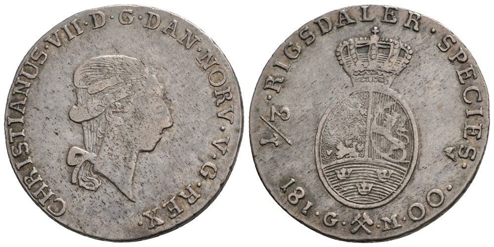 1/3 Speciedaler 1800 Christian VII. Kv.1/1+
