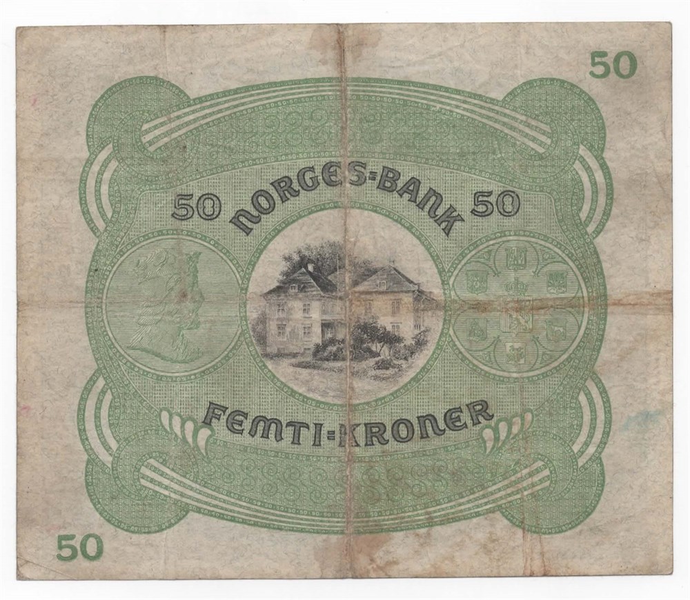 Norge 50 kroner 1920 A kv. 1-