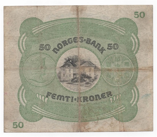 Norge 50 kroner 1920 A kv. 1-