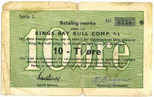 10 øre kings bay 1961/62. Kv.1-