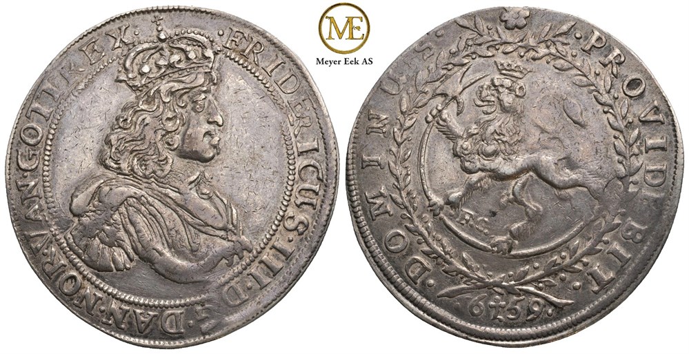 Speciedaler 1659 Frederik III. Kv.1+