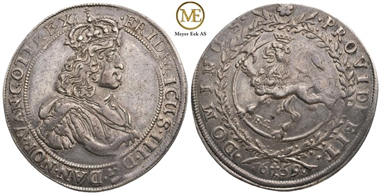 Speciedaler 1659 Frederik III. Kv.1+