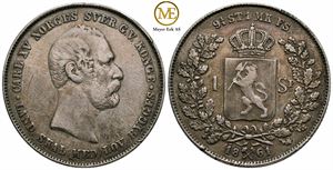 Speciedaler 1861 Carl XV. Kv.1/1+