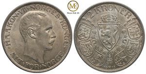 2 kroner 1913 Haakon VII. Kv.0/01