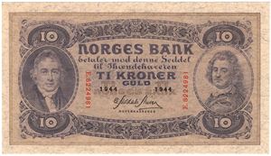 10 kroner 1944 E.8224981. Kv.0