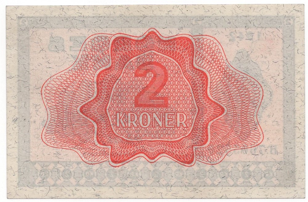 2 kroner 1942 B.7605520. Kv.0
