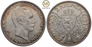 2 kroner 1916 Haakon VII. Kv.01