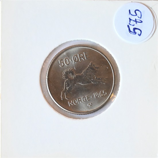 Norge 50 øre 1965 kv. 0
