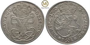 24 skilling 1760 Frederik V. Kv.01