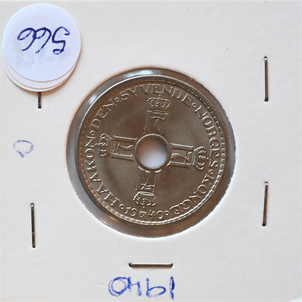 Norge 1 krone 1940 kv. 0