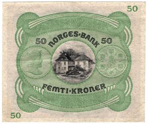 50 kroner 1939 B.7346801. Kv.1/1+