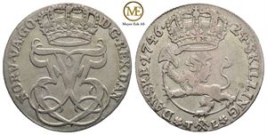 24 skilling 1746 Christian VI. Kv.1+