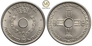 1 krone 1939 Haakon VII. Kv.0/01